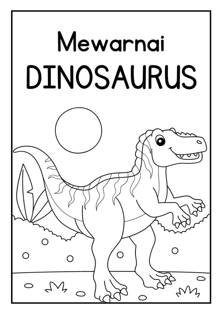 mewarnai dinosaurus